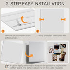 MaxGear Extra Large Bulletin Board 72" x 48", White Felt Wall Tiles Pushpin - Image 4