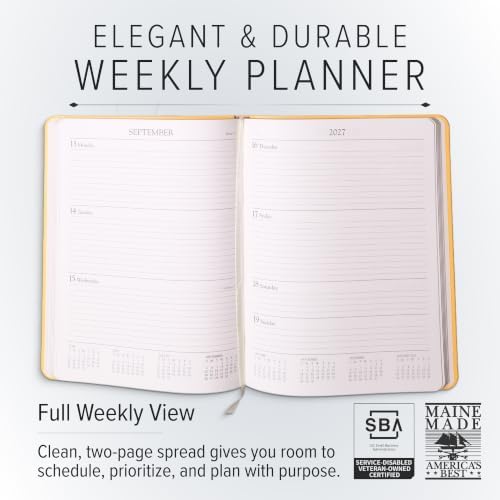 Gallery Leather Large Weekly Planner 2026-2027 - Image 2