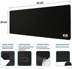 XL Mouse Pad - Big Desk Mouse Pad Extra Large for Gaming(60'' x 30'') - Super Thick Giant Mousepad for Full Desk with Rubber Base (Black, 4XL) - Image 2