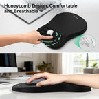 TECKNET Keyboard Wrist Rest and Mouse Pad 2 in 1 Set with Wrist Support - Image 4