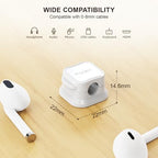 36 Pack Magnetic Cable Clip Organizer Cord Holder, Picozon Adhesive Cable Management, Wire Phone USB Charger Cable Holder, Keeper Organizer for Office Home Desktop Table - White - Image 7