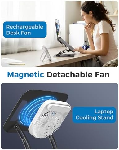 SHUWEI Laptop Cooling Stand w/Detachable Fan, for up to 16" Laptop, Silver - Image 2