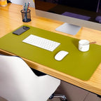 Large Cork Office Desk Mat, Dual-Sided Cork Leather Mouse and Keyboard Pad, Non-Slip Easy Clean Home Computer Mat Accessories(LightGreen,120x60cm) - Image 7