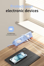 AnnTane Desk Clamp Power Strip USBC, 40W Fast Charging, 6.5 Ft, Blue - Image 7