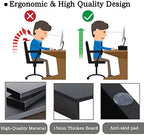 TEAMIX 2-Pack Wood Monitor Stand Riser for Desk , Black - Image 4