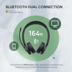 Yealink BH70 with Stand, Wireless Teams Headset with AI Mic Flip-to-Mute - Image 5
