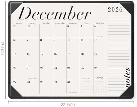 Jotsome Large Desk Calendar 2026-2027 with Desk Mat, Desk Calendar 22"x17" - Image 2