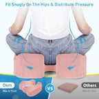 BlissTrends Thick Seat Cushion for Office Chair & Car Seat, XL, Pink - Image 5