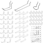60 Pack Pegboard Hooks Assortment, 3 Sizes Heavy Duty Galvanized Peg Board Hooks, 20 Each, Garage Tool Organizer Accessories for Workshop Storage by Unknown