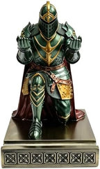Knight Pen Holder Desk Organizer Office Decor Letter Opener for Desk Green - Image 2
