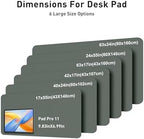 Aothia Faux Leather Desk Mat - Large Mouse Pad, Non-Slip PU Leather Blotter, Waterproof Writing Surface for Office and Home (Jungle Green, 63" x 24") - Image 5