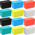 Fuutreo 12 Pack 3x5 Index Card Box Organizer Case with Lids, Bright Colors by Fuutreo