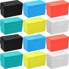 Fuutreo 12 Pack 3x5 Index Card Box Organizer Case with Lids, Bright Colors by Fuutreo