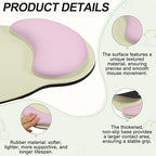 PATIKIL Ergonomic Wrist Rest Set, Memory Foam Mouse Pad and Keyboard Wrist Rest Support Hand Waterproof Cup Pad Non-Slip for Office Computer Gaming Home Desk Accessory, Purple/Yellow - Image 3