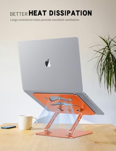 Z-Shaped Laptop Stand for Desk Fits 10"-16" Notebook, Orange - Image 5