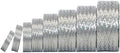 Tinned Copper Braided Cable Shielding Sleeve Metal Wire Loom Sheathing EMI RFI ESD Protector Grounding Mesh Flat Tubular Expandable 11/16" W(0.44" ID)-35FT by Kokey-xy
