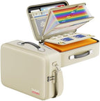 DocSafe Fireproof Document Box Hard Case with Lock ＆ Accordion File Folder by DocSafe