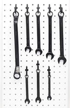 Colorstorm Pegboard Hooks Kit 300 PK Pegboard J Hook Assortment Black Peg Hooks Accessories - Image 3