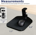 VIVO Black Clamp-on Mouse Pad Holder Platform, MOUNT-MS01A - Image 3