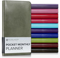 Gallery Leather Pocket Monthly Planner 2026-2027 Acadia Cactus by GalleryLeather