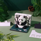 3D Calendar Memo Pad 2027,Time Piece Calendar,Desk Calendar 3D Art Notepad With Pen Holder,DIY Desktop Decoration Festival Gift For School Office Home(Panda) - Image 3
