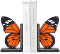 Epakh 2 Pcs Monarch Butterfly Book Ends Decorative Bookends by Epakh