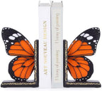Epakh 2 Pcs Monarch Butterfly Book Ends Decorative Bookends by Epakh