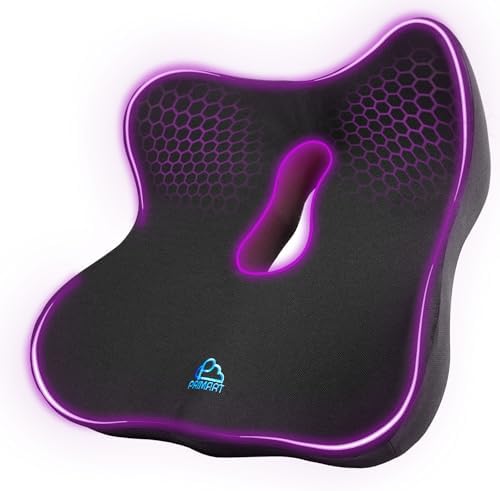 Memory Foam Seat Cushion for Pressure Relief, Ergonomic Office Chair Cushion for Coccyx, Sciatica & Tailbone Pain Relief, Hemorrhoid Donut Pillow, Cushion for Postpartum Pregnancy, After Surgery by Unknown