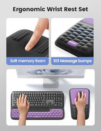 Vaydeer Keyboard Stand and Mouse Pad Set with Wrist Rest and Storage - Image 5