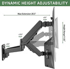 UPGRAVITY Dual Monitor Wall Mount for Two 17-32 inch Flat Computer Screens - Image 5