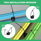 Magnetic Zip Tie Mount, 25LBS Strong Magnetic Wire Holder, Multipurpose Magnet Zip Tie Mount, Waterproof Magnet Cable Tie Holders for Home Office Marine Automotive Electrical Wiring Management - Image 6