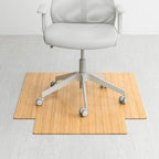 Anji Mountain 48" x 36" Bamboo Office Chair Mat for Carpet & Hardwood Floor by AnjiMountain