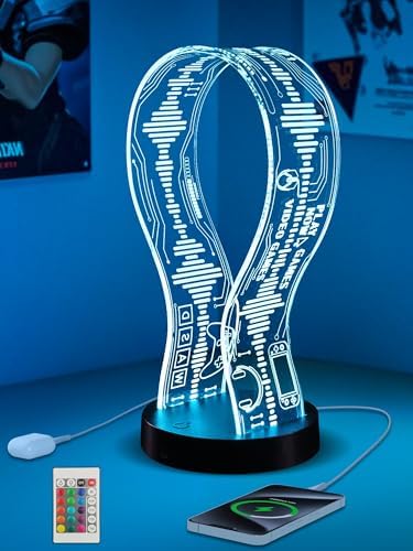 CoolGift Mart Light Up Headphone Stand, Gifts for Gamers by CoolGiftMart