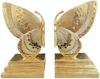 Butterfly Book Ends Decorative Bookends for Shelves, Elegant Butterfly Bookends for Bookshelf Decor, Animal Decorative Book Stoppers for Home Office by Dwelloria