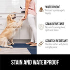 GORILLA GRIP Cushioned Kitchen Mats for Floor, 2 PK, 17x29+17x59, Navy - Image 4