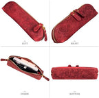 Gexmil Genuine Leather Pen Case, Hand-made Stationery Bag for Work Office - Image 4