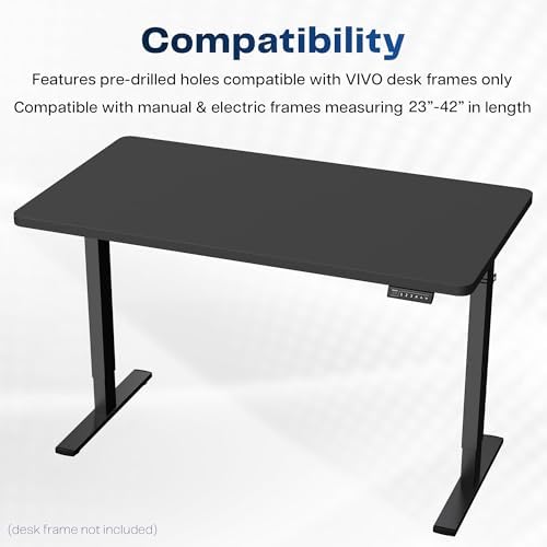 VIVO Black 43 x 24 in Solid Table Top, DESK-TOP43B - Image 4