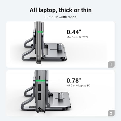 UGREEN Vertical Laptop Stand Bundle with Vertical Laptop Stand Dual - Image 4