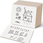 Dry Erase Boards, 24 Pack 9 x 12 Inch Mini Portable Practice White Boards, Double Sided Personal Small Whiteboards for Kids, Students, Teachers, Classroom School Supplies by QEITH