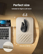 ProtoArc MP50 Ergonomic Mouse Pad with Wrist Support, Lycra Surface, Beige - Image 7