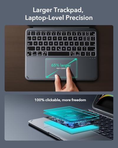 ESR for iPad Pro 11 Inch Case with Keyboard M5/M4, Multi-Angle Stand - Image 6