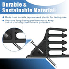 Cable Stackers 200 Pack, Multi-Cable Electrical Wire Clips with Steel Nails - Image 2