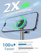 Mag-Safe Charger 3 in 1 Charging Station for iPhone Apple Watch AirPods - Image 2