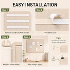 Felt Bulletin Board for Wall 36" x 24" Unfolded Size, Frameless Felt Pin Board, Soft Cork Board Alternative for Office, Home Planning, Notes, Photos & Wall Decor, Foldable Shipping, Easy Install - Image 6