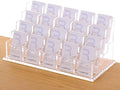 SANRUI Acrylic Business Card Holder for Desk, 20-Slot Vertical Clear by SANRUI