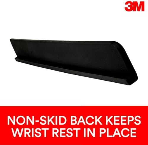 3M Gel Wrist Rest for Standing Desks, Wraps Around Edge of Desk for Comfort, Non-Slip Back Stays in Place (WR200B) - Image 7