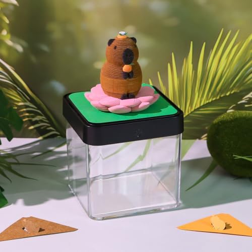 3D Calendar 2027, 3D Memo Pad Art Sticky Notes, Time Piece Calendar 2027, Creative Weekly Notepad with Light, Paper Carving Art Desktop Gift for Christmas Birthday Anniversaries (Capybara 2027 Calendar) - Image 3