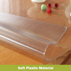 OstepDecor 42x42 in Frosted Table Protector 1.5mm Thick Plastic Table Cover - Image 2