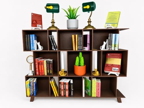 Mini Bookshelf Display Compatible with ZURU Mini Brands Books - Brown - Image 3
