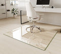 Koonmi Tempered Glass Chair Mat 42"x48" - Premium Office Chair Mat for Hardwood Floors & Low-Pile Carpet with 4 Non-Slip Pads - Thick Scratch-Resistant Surface by KOONMI